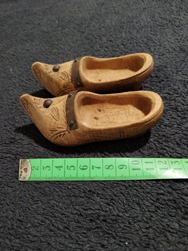 Paire sabots bois miniature - bois,